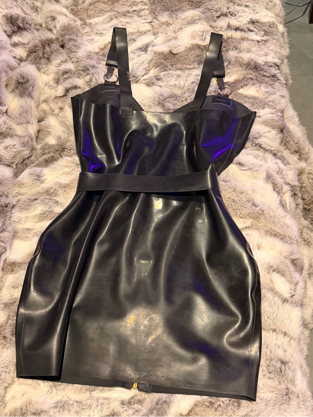 William Wilde latex mini dress with belt - Picture 4 of 6